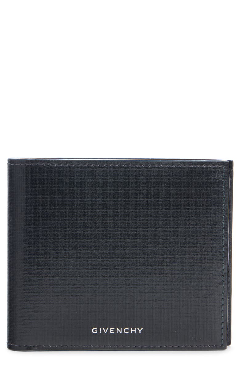 Givenchy 4G Logo Embossed Leather Bifold Wallet, Main, color, Black