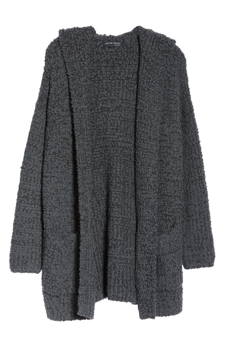 Barefoot Dreams<sup>®</sup> Bouclé Knit Hooded Cardigan, Alternate, color, 