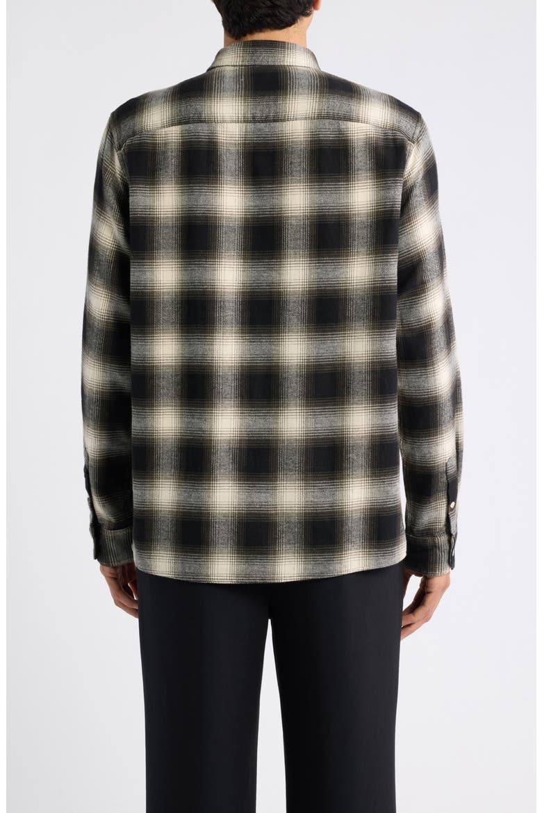 Baseline Shadow Check Cotton Button-Up Shirt, Alternate, color, WILD GREEN