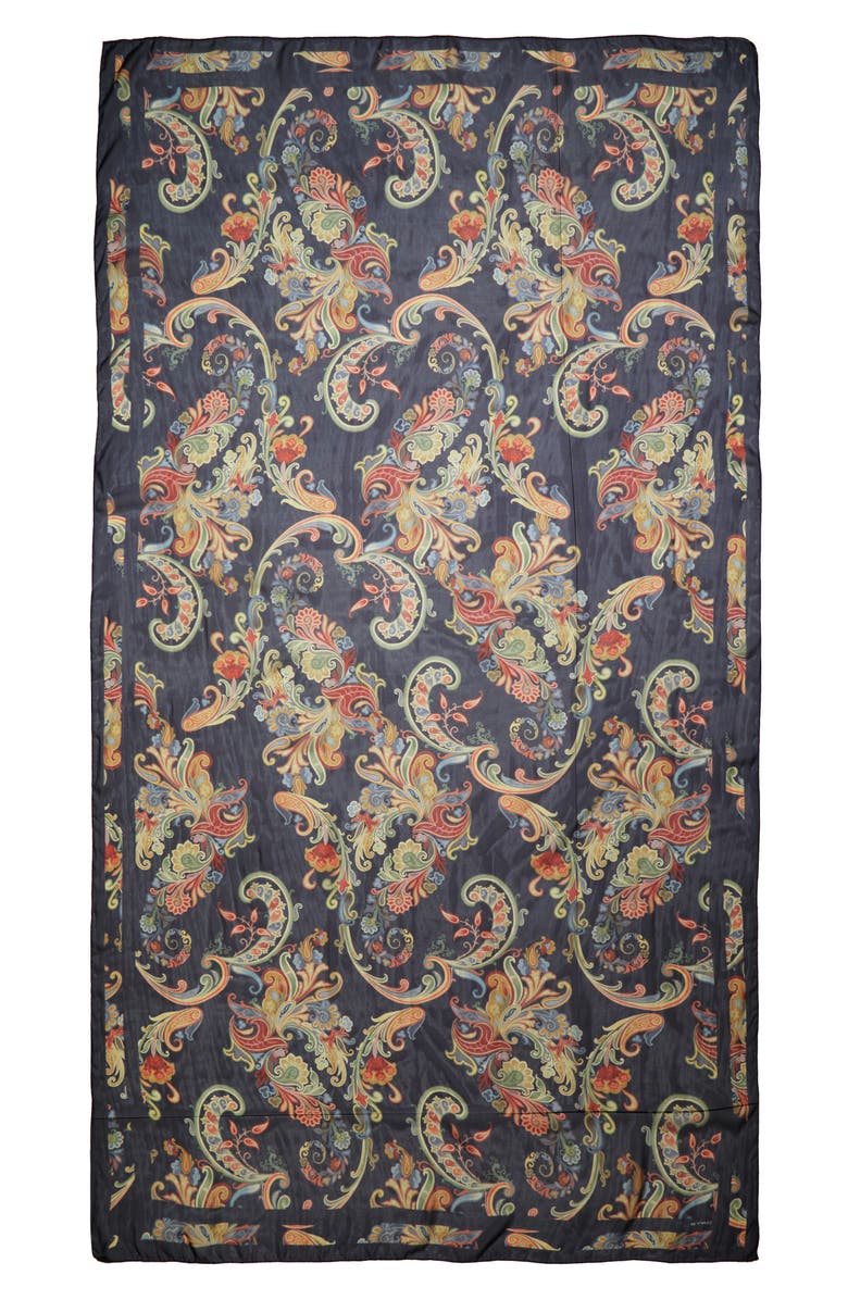 Etro Paisley Silk Scarf, Main, color,