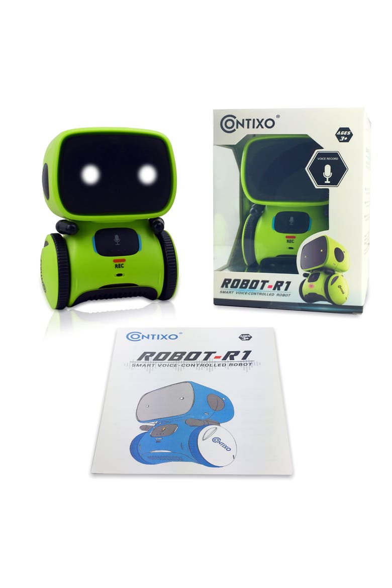 AI Learning Robot, Alternate, color, Green