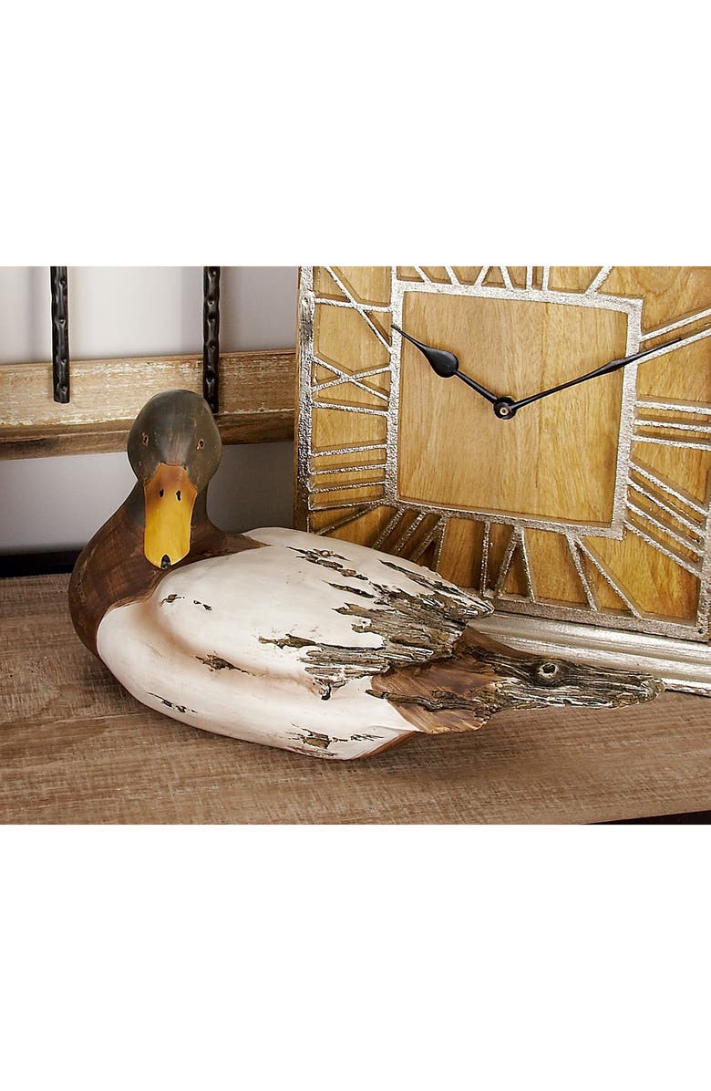 SONOMA SAGE HOME Beige Polystone Rustic Duck Sculpture - Set of 2, Alternate, color,