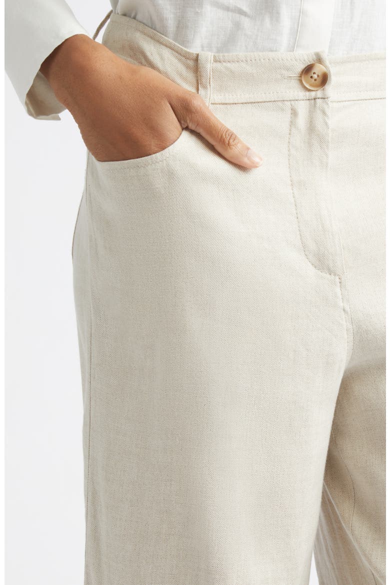 Blaire Linen Blend Wide Leg Pants, Alternate, color, DESERT