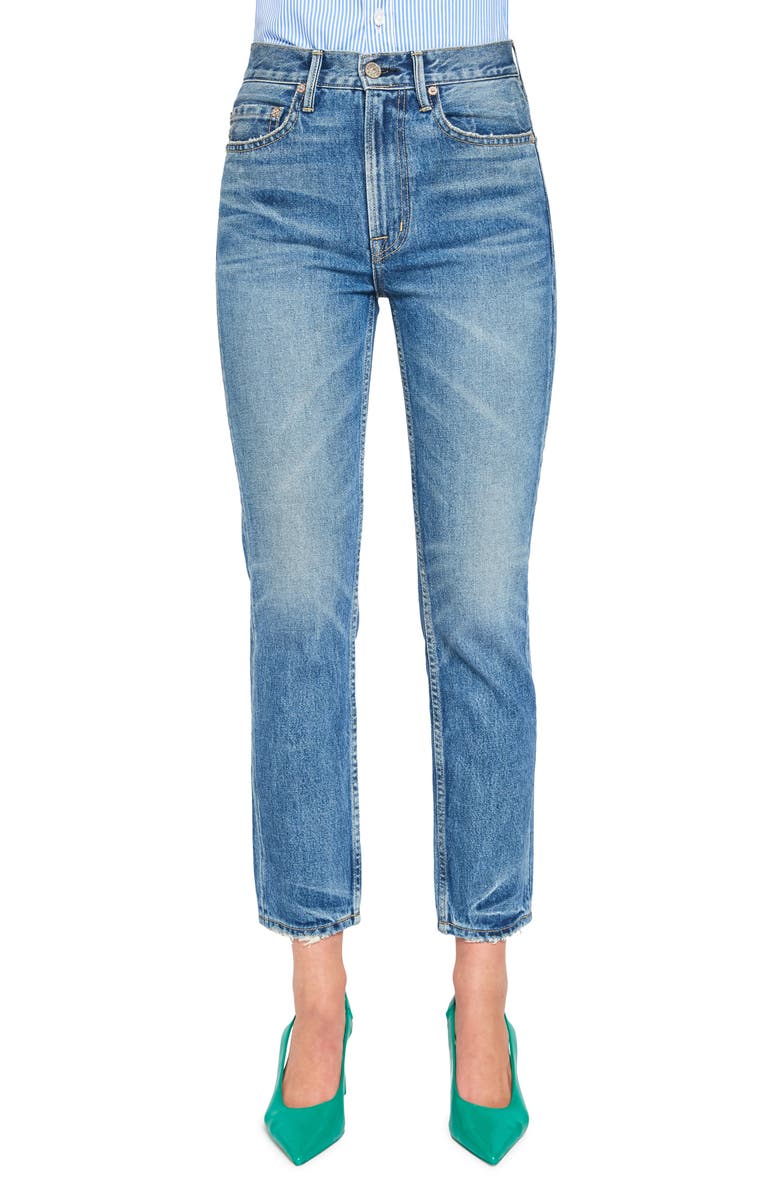 NOEND Eve High Waist Slim Straight Leg Jeans, Main, color,