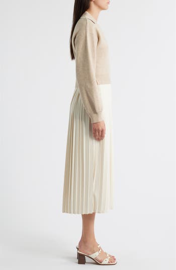 Long Sleeve Twofer Sweater Dress