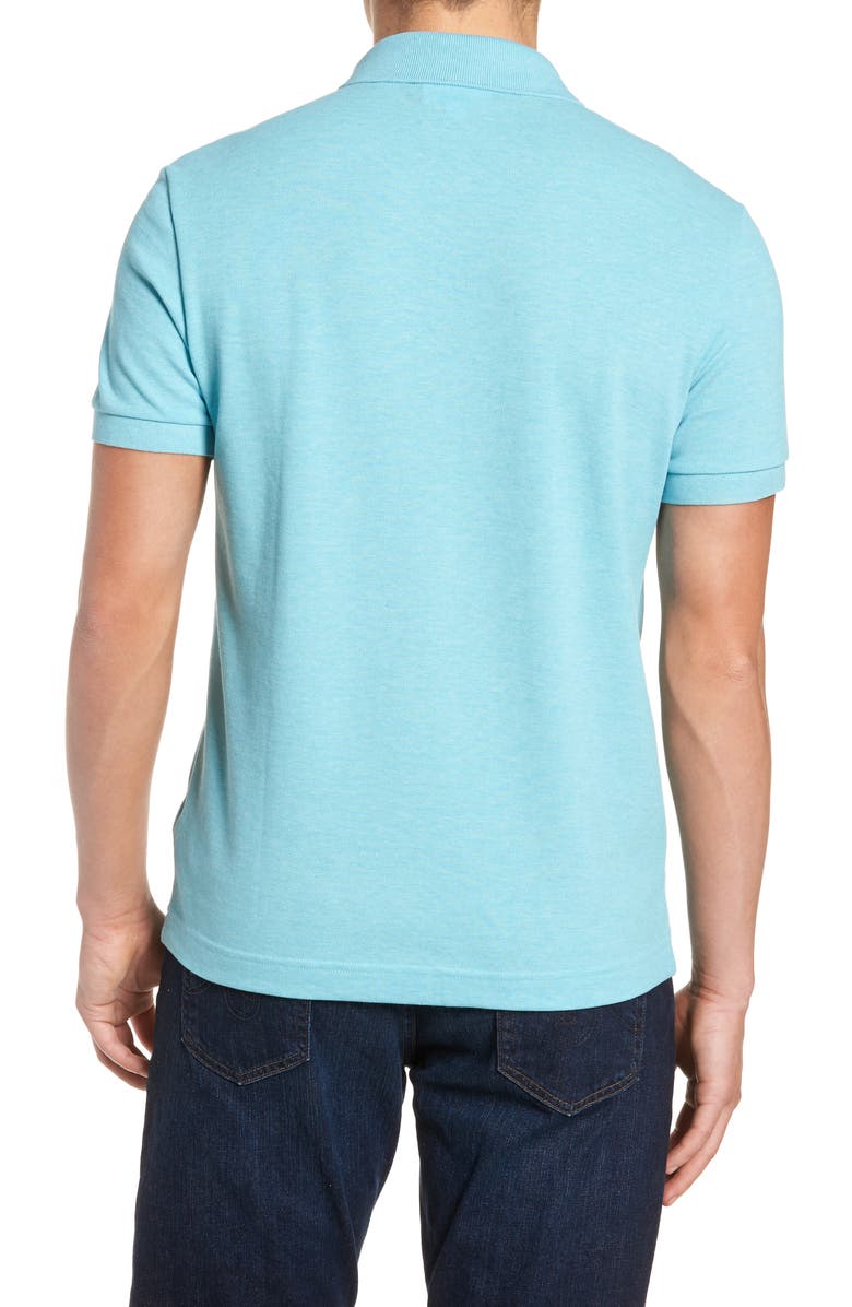 Lacoste 'White Croc' Regular Fit Piqué Polo, Alternate, color, 