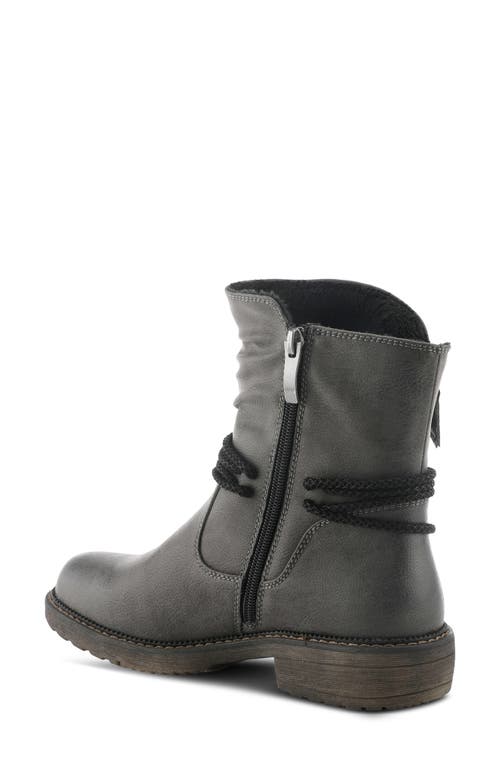 Spring Step Kathie Side Zip Bootie In Grey