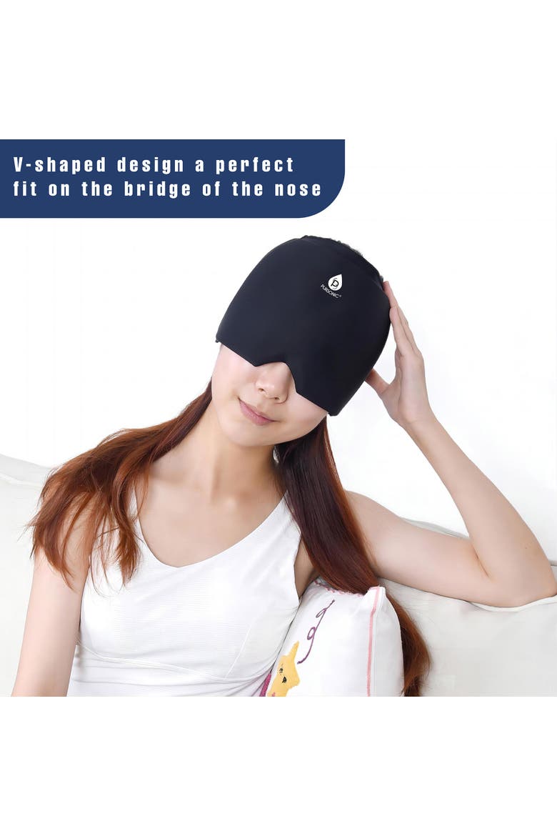 Shiatsu Back Massager & Hot/Cold Gel Migraine Cap, Alternate, color, Multicolor