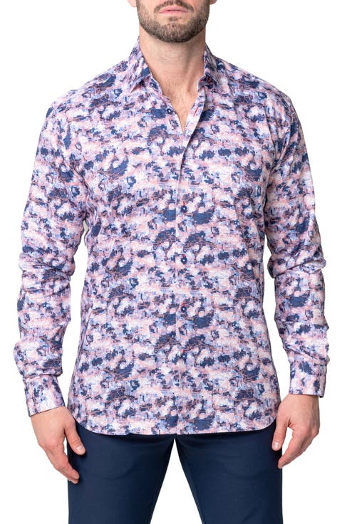 Fibonacci Rad Contemporary Fit Button-Up Shirt