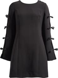 CeCe Bow Long Sleeve Sheath Dress