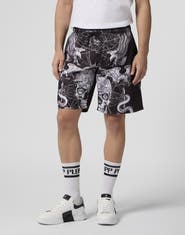 PHILIPP PLEIN Nylon Shorts Tattoo Men