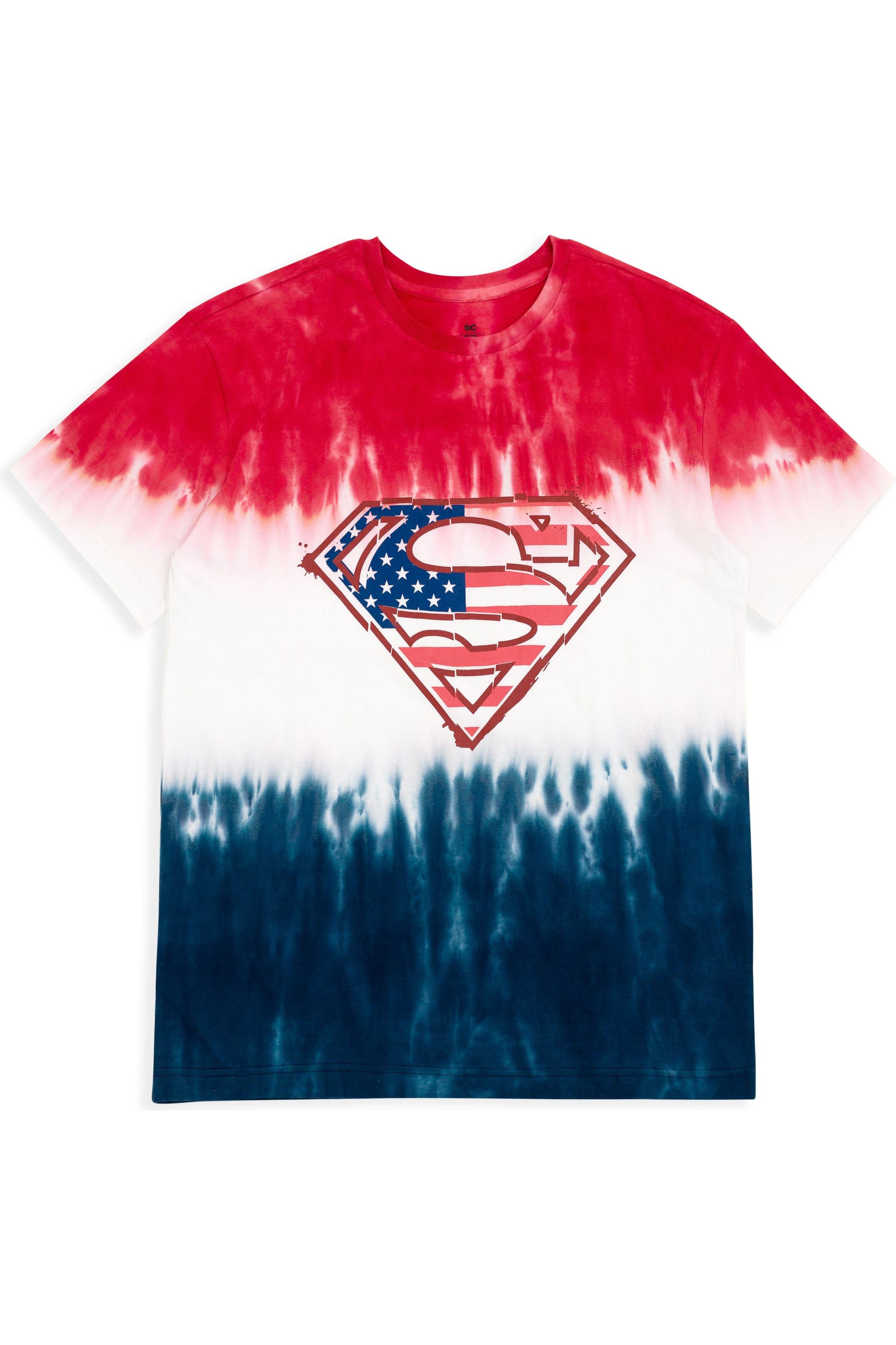 selected Superman Blue Tie Dye
