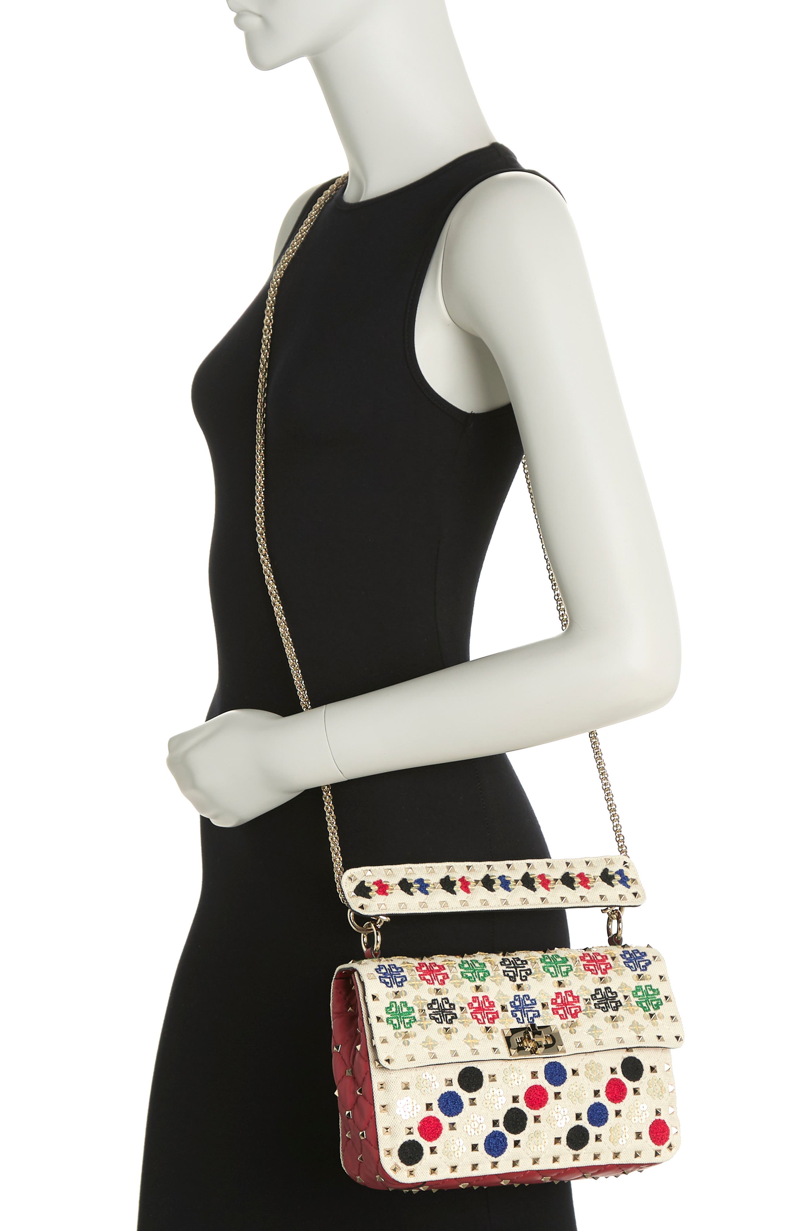 Valentino Embroidered & Sequin Crossbody Bag (Women) | Nordstromrack