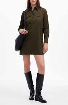 Madewell Twill Mini Shirtdress