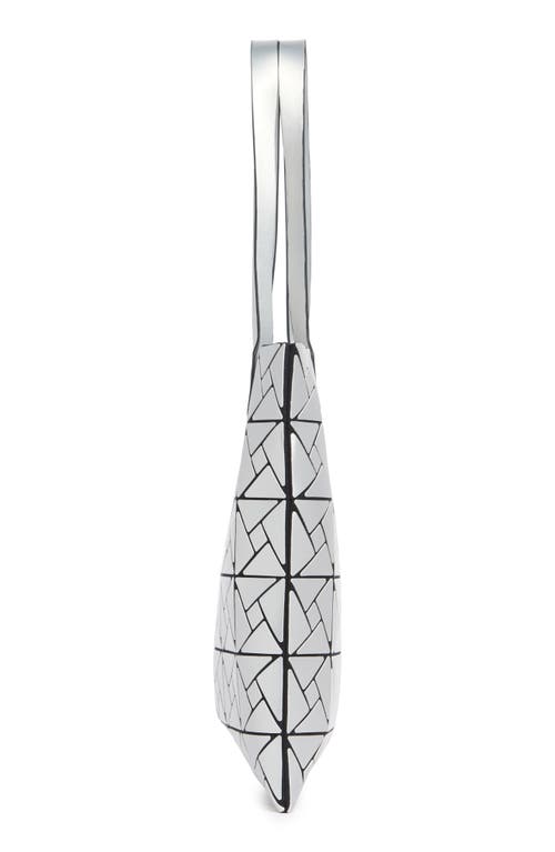 Patrizia Luca Box Pattern Tote Bag In Matte Silver