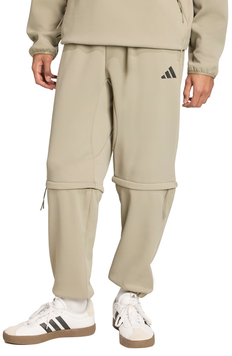 adidas Climawarm Double Knit Sweatpants, Main, color, Silver Pebble