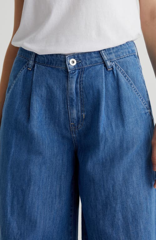 Ag Melinda Pleated Wide Leg Jeans In Catalina