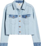 Marine Layer Ray Denim Crop Trucker Jacket