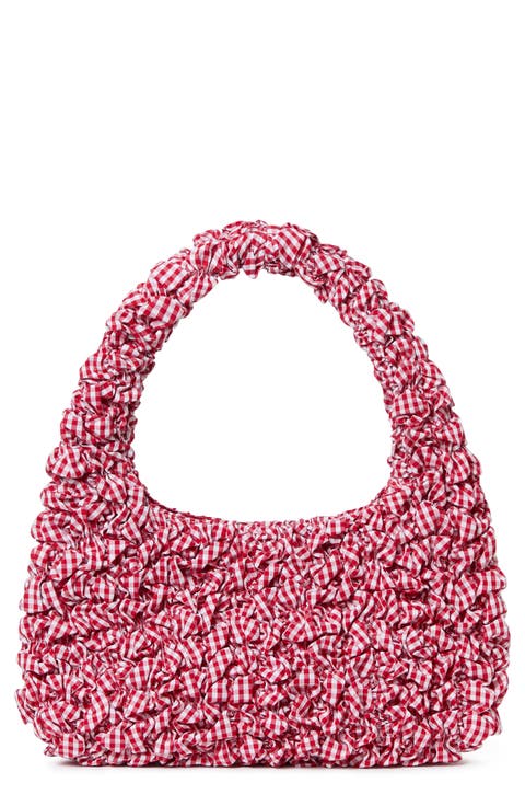 Smocked Mini Shoulder Bag