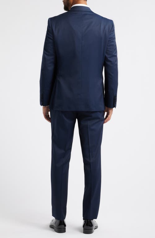 Jack Victor Elwood Contemporary Fit Navy Wool Tuxedo In Blue