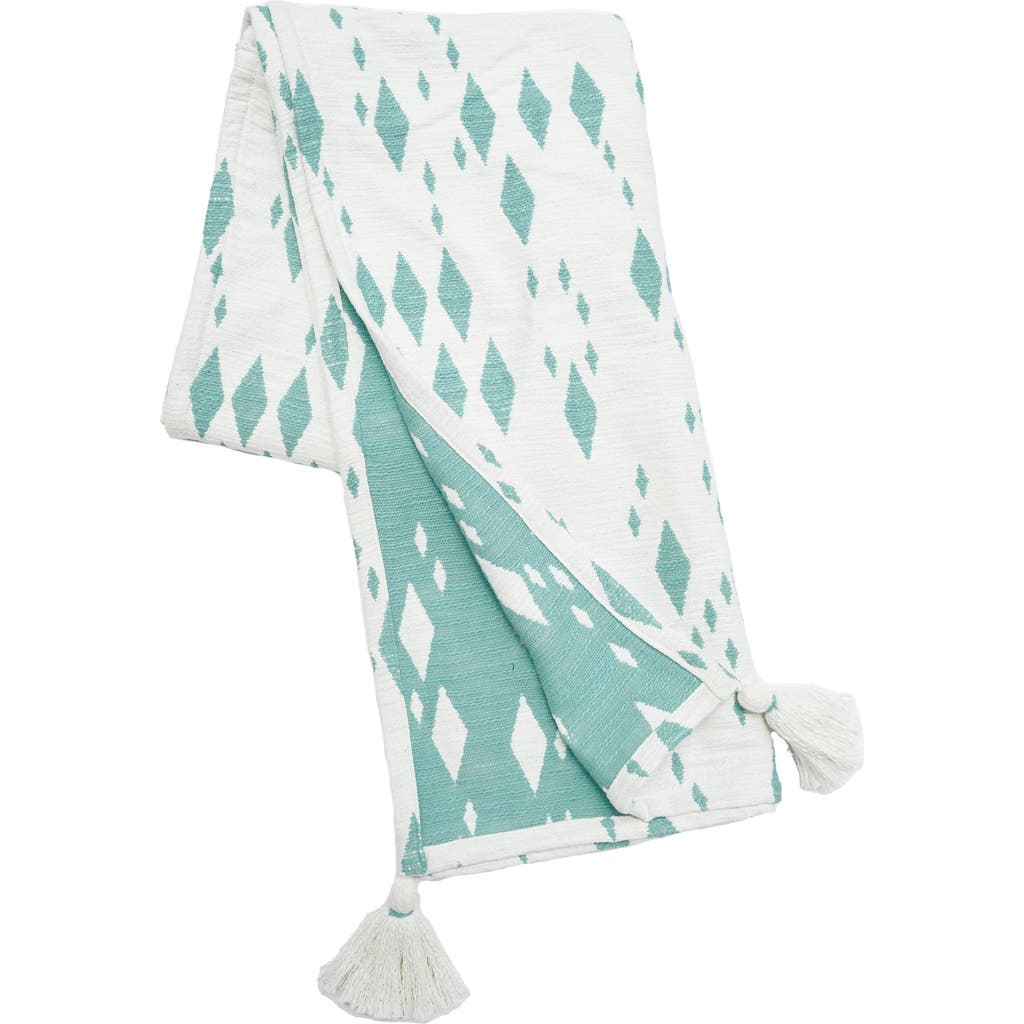 Carol & Frank Granby Surf Woven Super Soft Cozy Accent Throw Blanket In Green