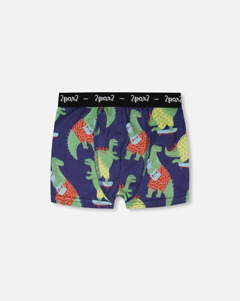 Organic Cotton Dino Elastic Waist Boxer (Toddler, Little Kid & Big Kid)