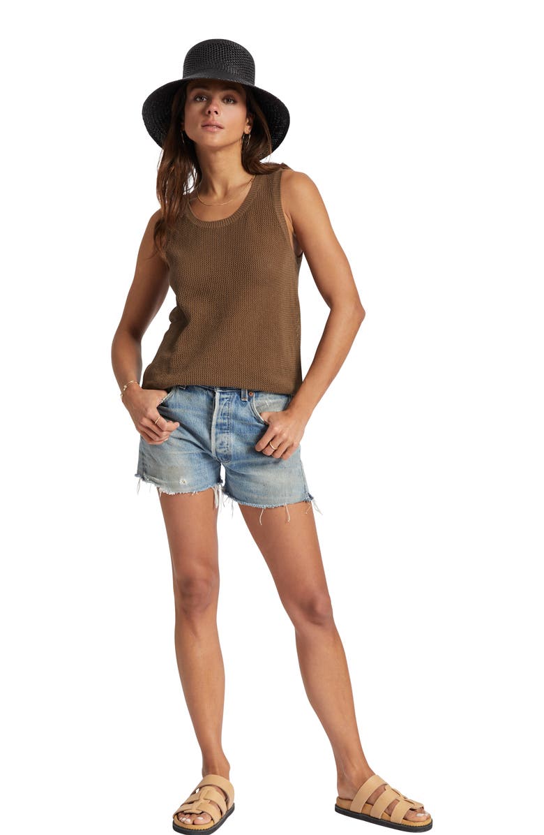 Brixton Aruba Cotton Sweater Tank, Alternate, color, 