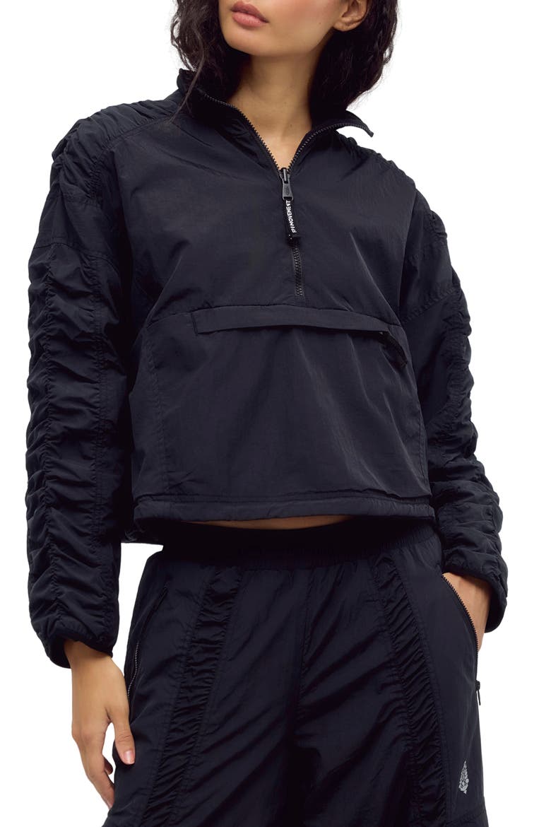 Alpine Reversible Half Zip Jacket, Main, color, BLACK