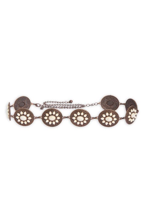 Floral Metal Belt