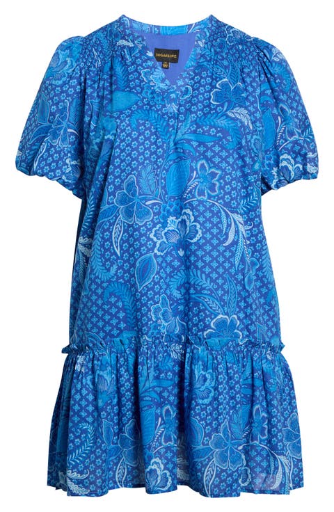 Berke Puff Sleeve Shift Minidress
