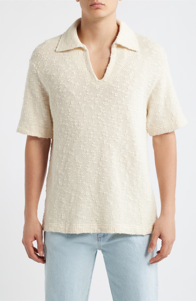 KROST Texture Cotton Blend Polo, Main, color, White