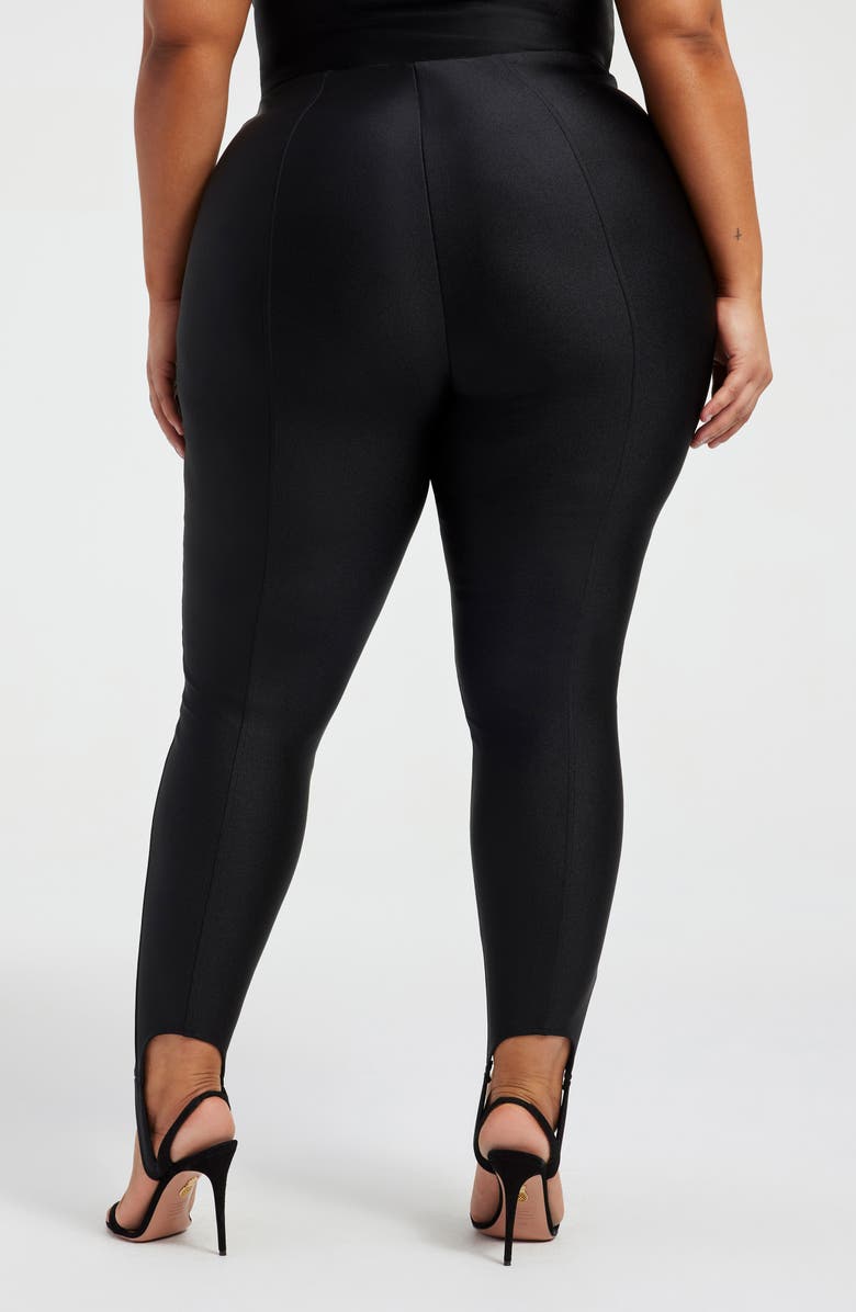 Good American Shine Compression Stirrup Pants, Alternate, color, 