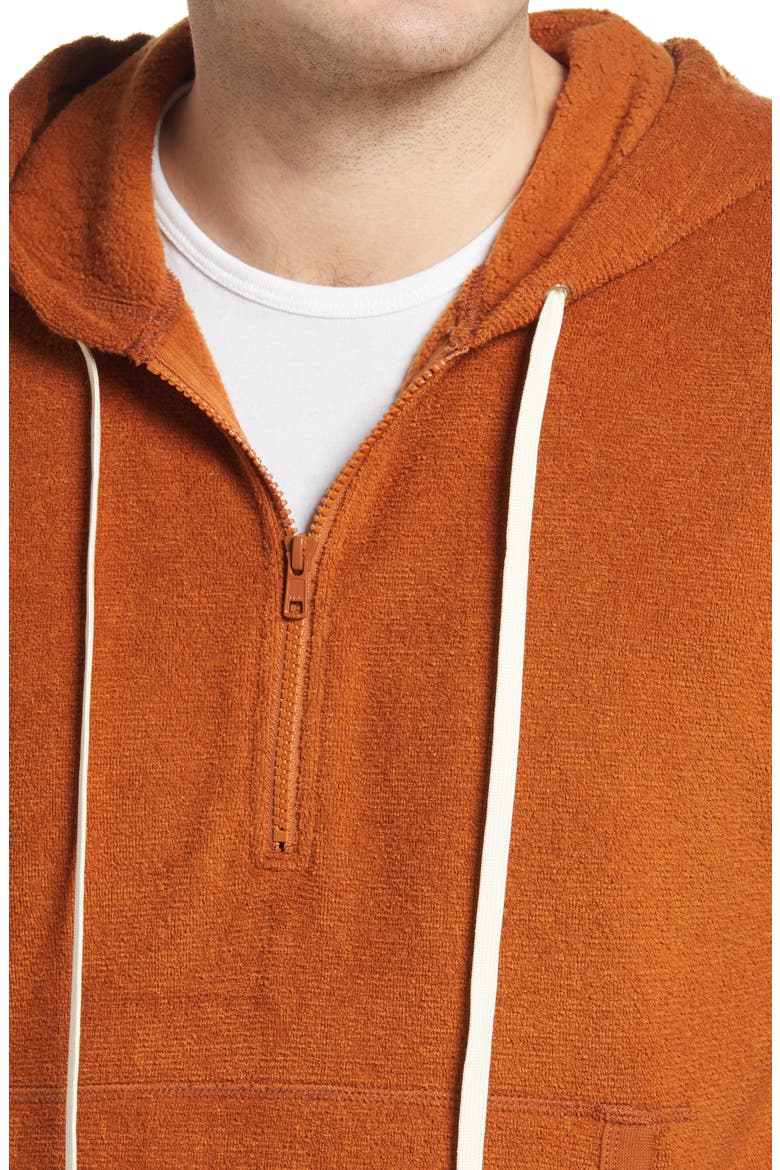 Hightide Men's Half-Zip Hoodie, Alternate, color, CEDAR