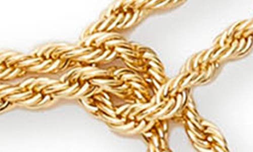 Lele Sadoughi Chateau Rope Tassel Belt In Gold