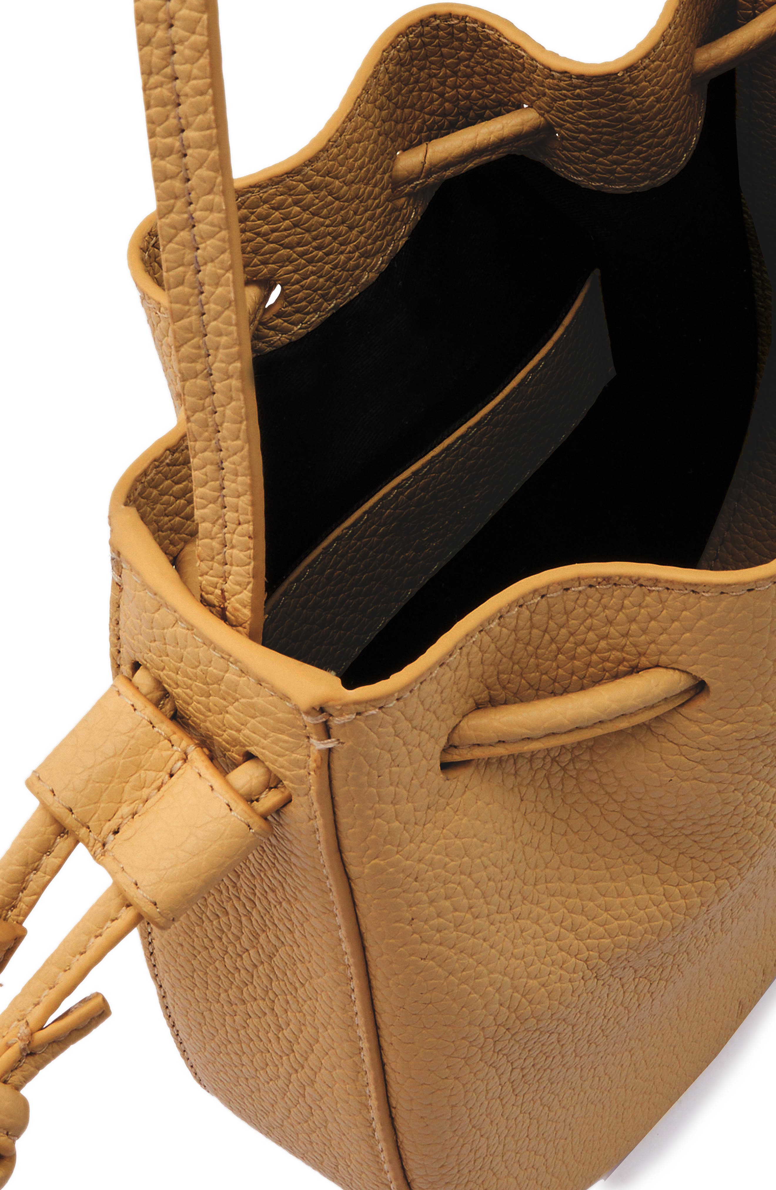 behno Mini Ina North/South Drawcord Crossbody Bag, Alternate, color, Bisque