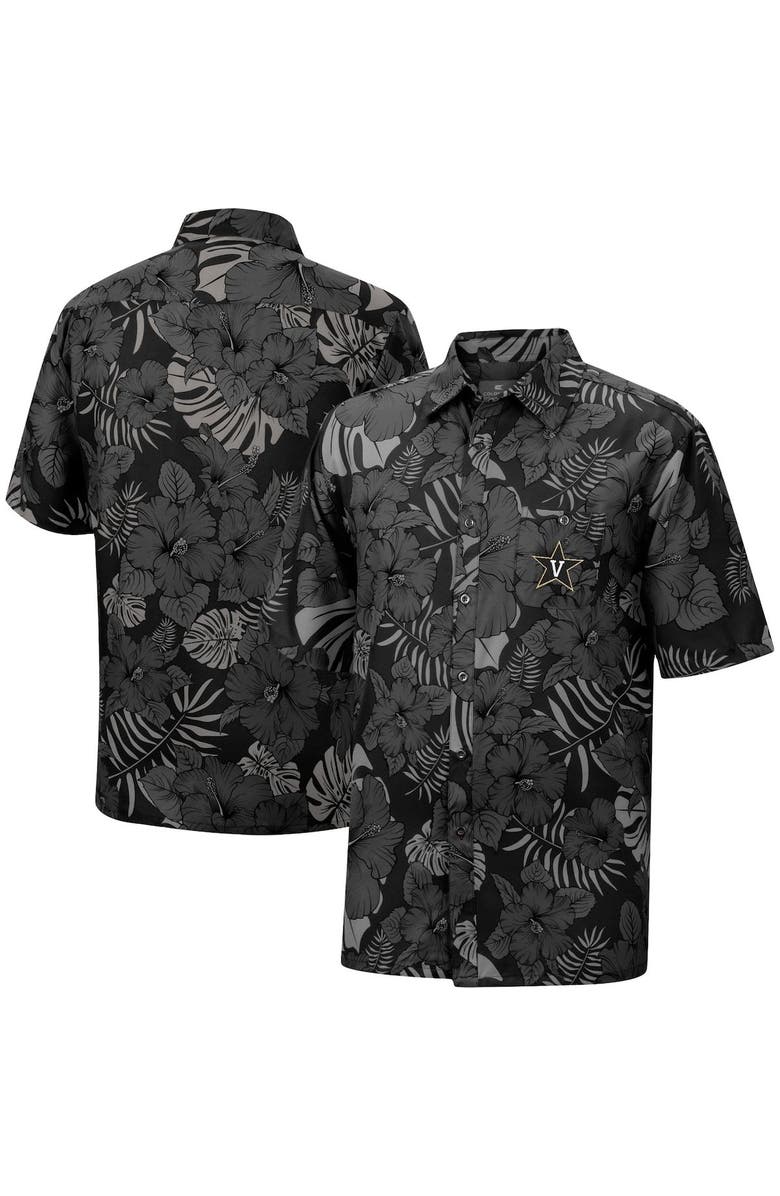 COLOSSEUM Men's Colosseum Black Vanderbilt Commodores The Dude Camp Button-Up Shirt, Main, color, 