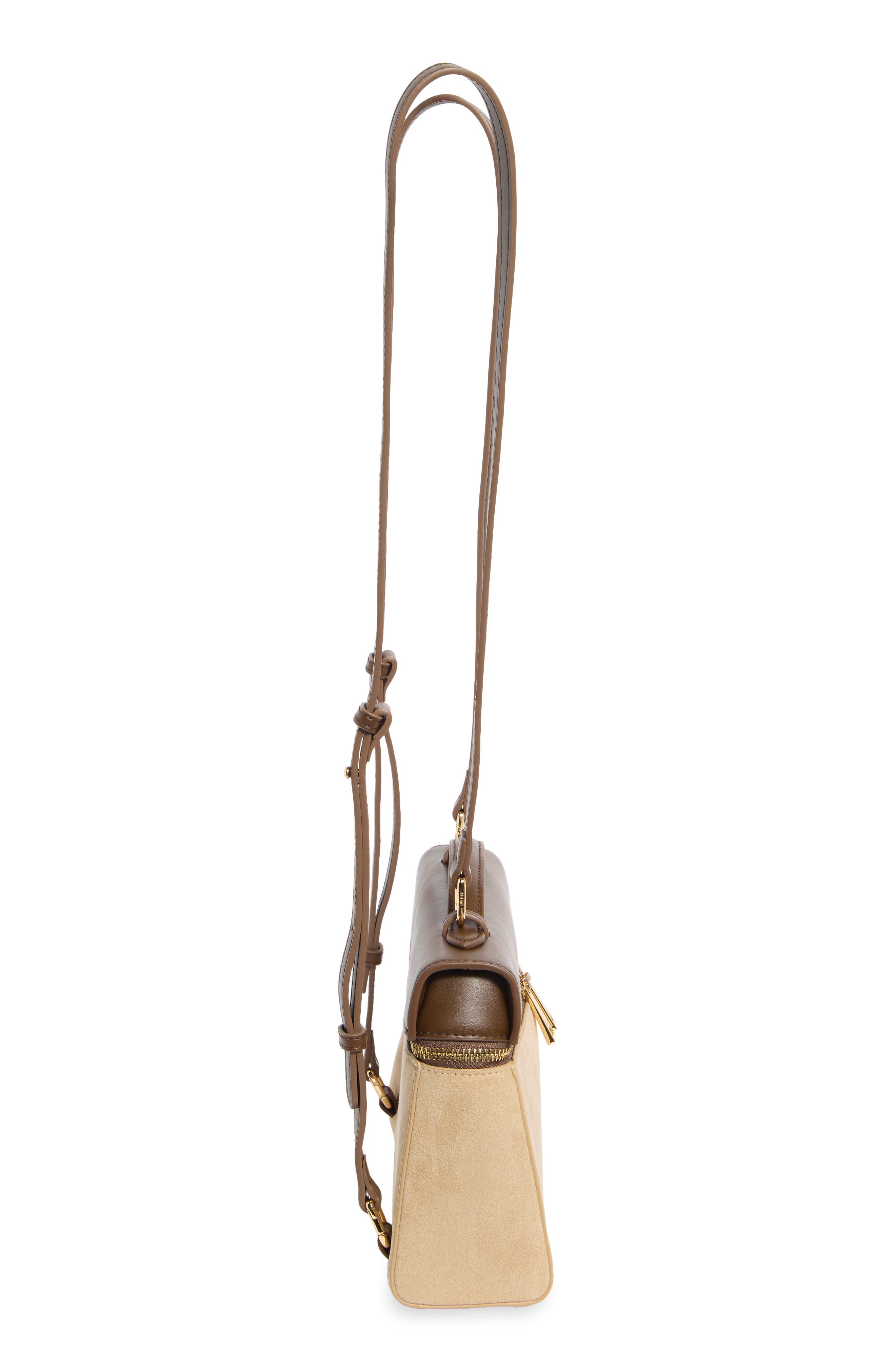 Large Thea Top-Handle Bag, Alternate, color, BROWN / TAUPE