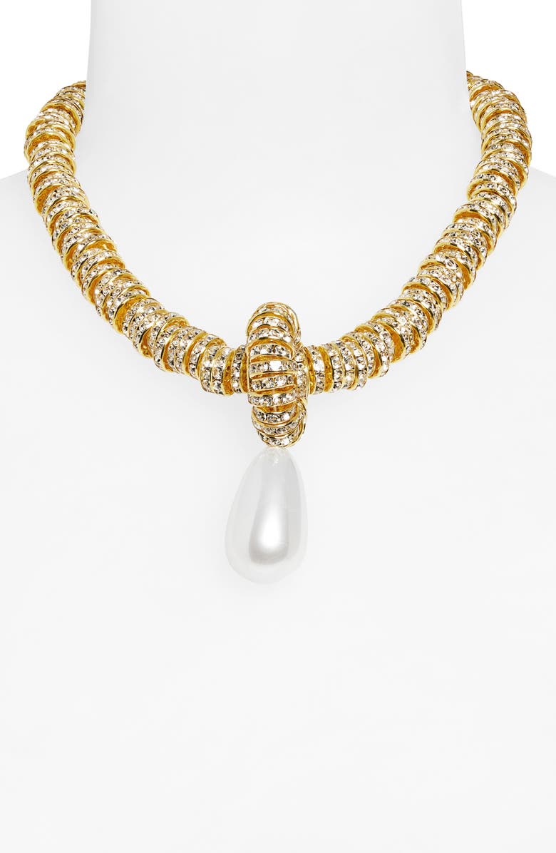 Julietta Faux Pearl Pendant Necklace, Alternate, color, 