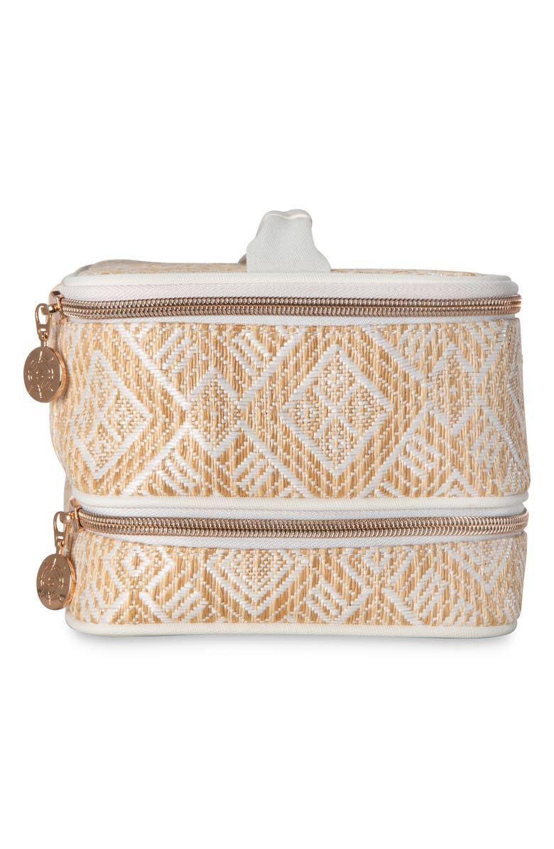 Stephanie Johnson Paros Coconut Jenny Train Cosmetics Case, Alternate, color, White