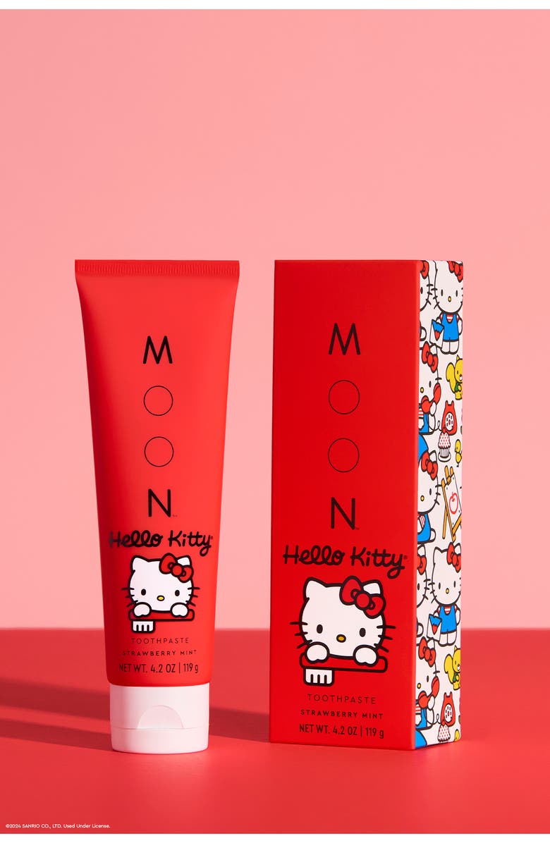 MOON x Hello Kitty<sup>®</sup> Strawberry Mint Toothpaste, Alternate, color, 