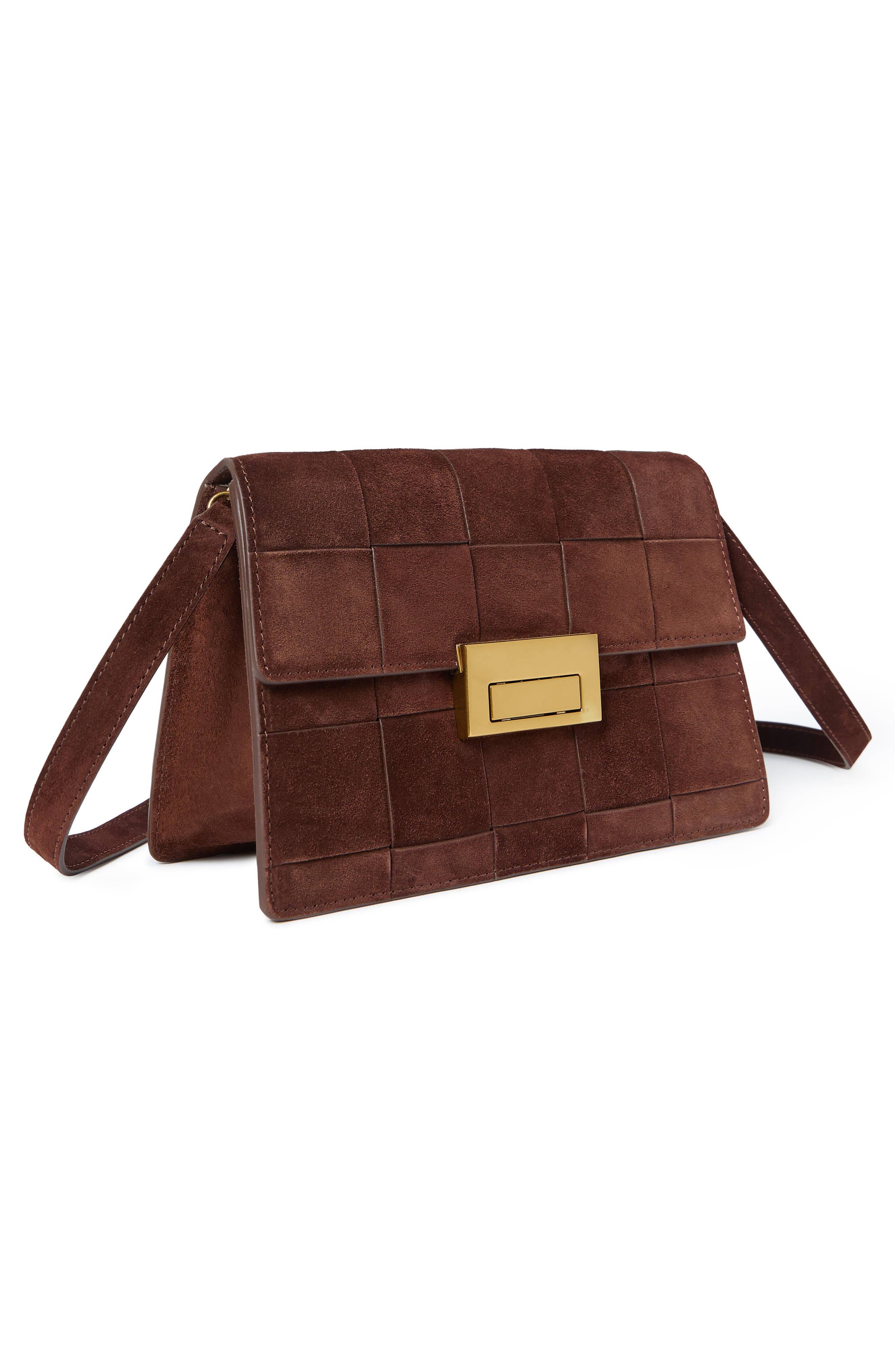 Loeffler Randall Delphine Clutch, Alternate, color, Espresso