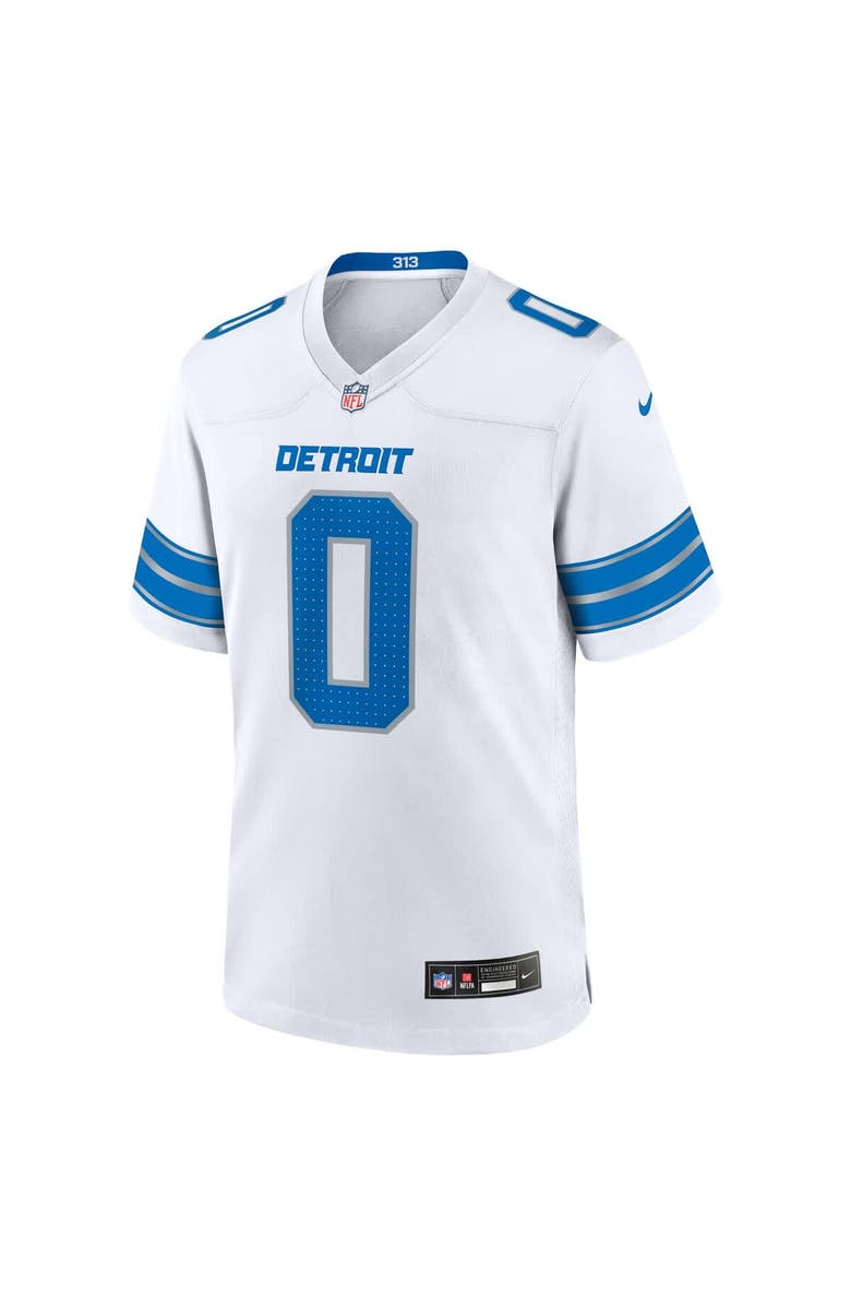 Nike Men's Nike Jahmyr Gibbs White Detroit Lions Game Player Jersey, Alternate, color, White