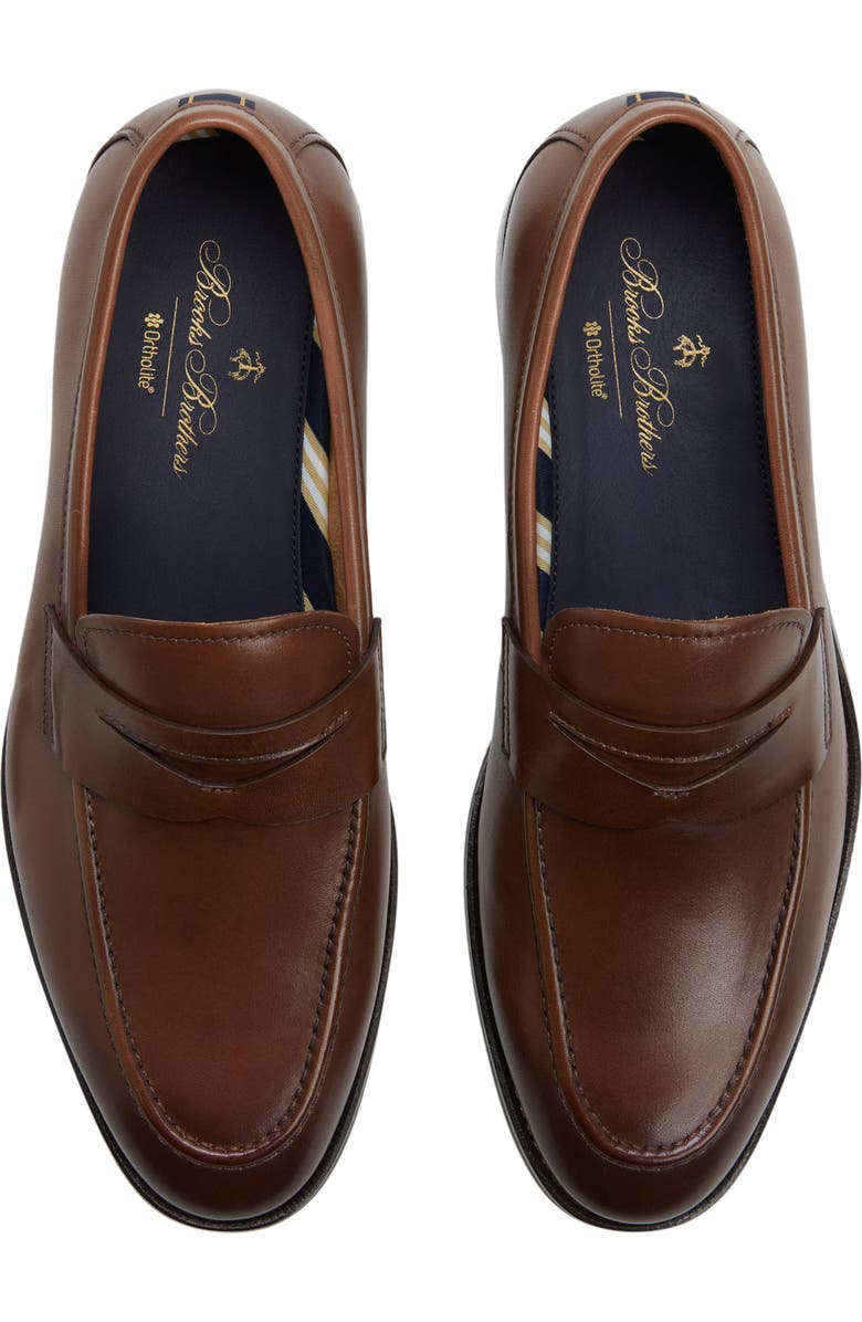 Brooks Brothers Glenrock Apron Toe Penny Loafer, Alternate, color,