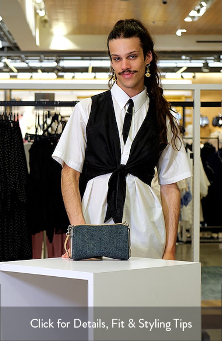 The Denim Suede Snapshot Shoulder Bag, sales video thumbnail