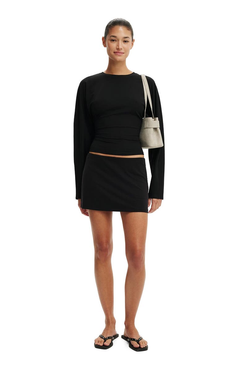 Cotton On Women's Blair Batwing Long Sleeve, Alternate, color, Black