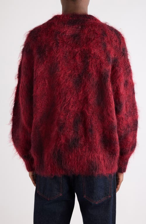 Isabel Marant Miller Mohair Sweater Deep Red In Red