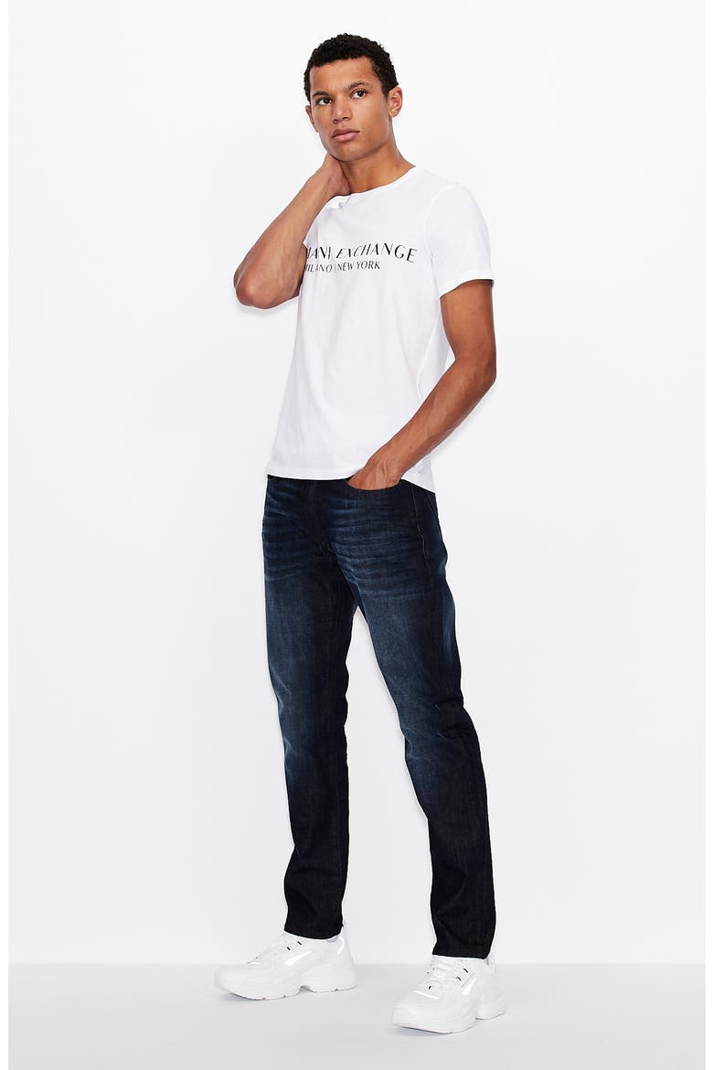 Milano/New York Logo Graphic Tee, Alternate, color, WHITE