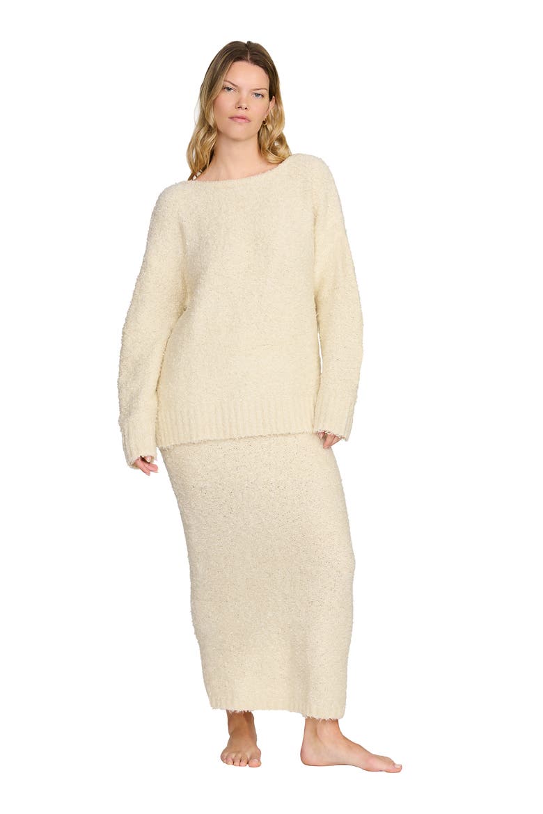The Midi Skirt  Boucle, Main, color, CREAM