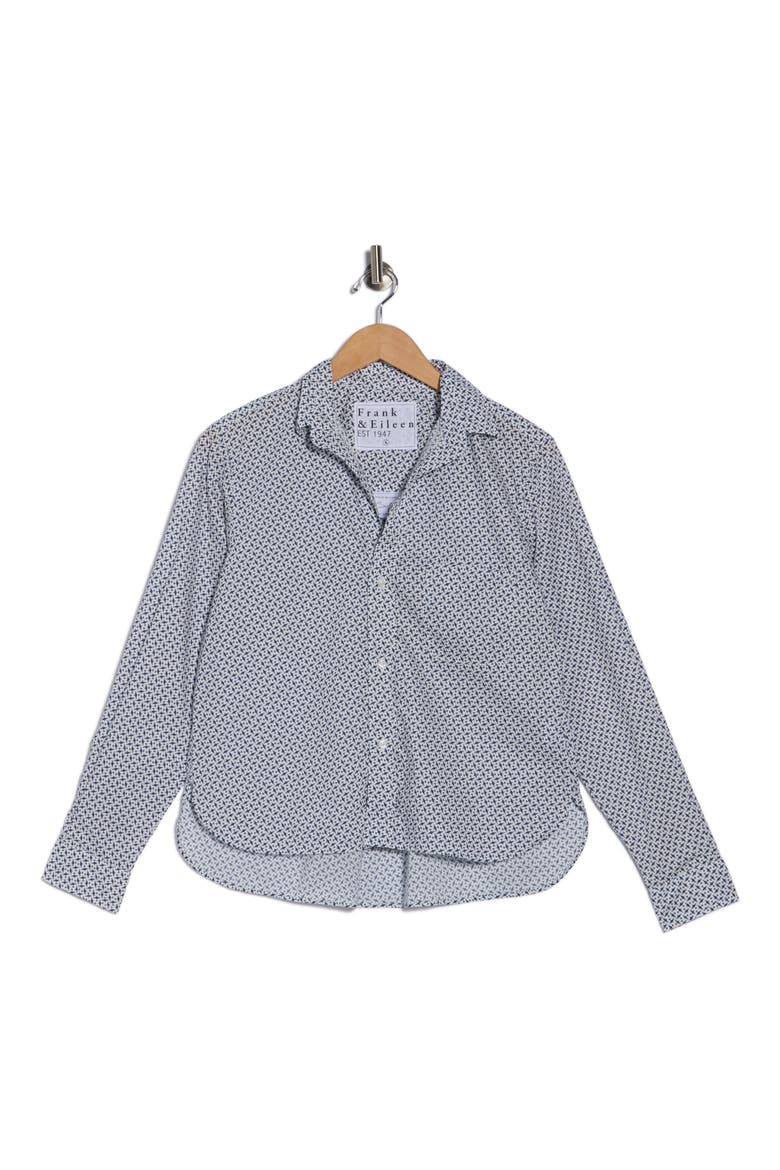 Untuckable Cotton Button-Up Shirt, Alternate, color, NAVY AIRPLANES
