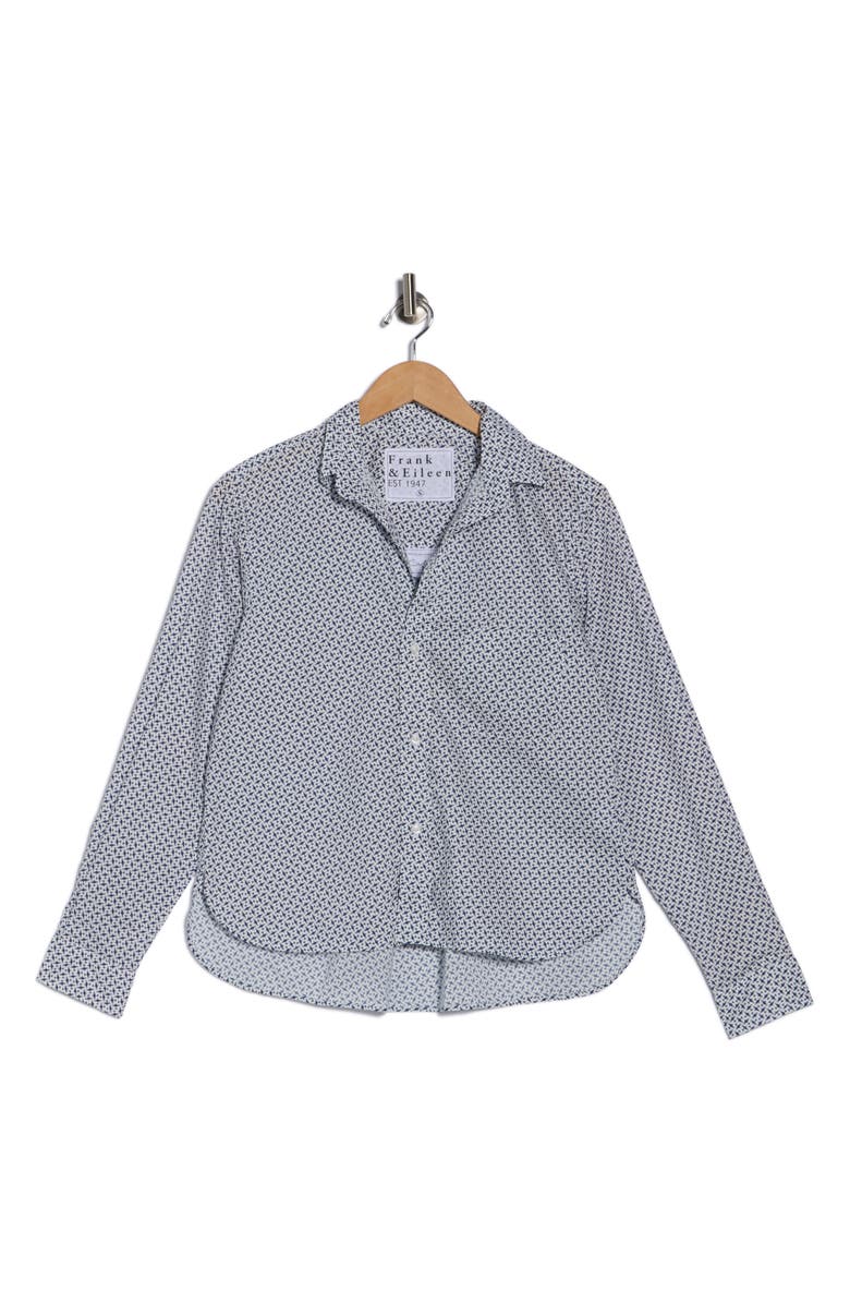 Frank & Eileen Untuckable Cotton Button-Up Shirt, Alternate, color, Navy Airplanes